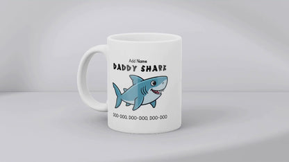 Personalised Daddy Shark Mug for Dads