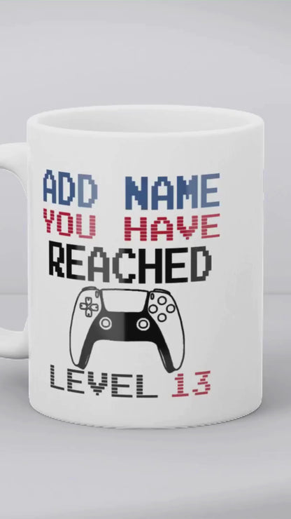 Personalised Birthday Gamer Gift - You Have Reached Level