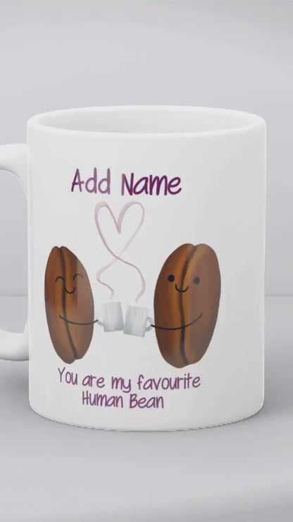 Personalised My Favourite Human Bean Gift - Couples in Love
