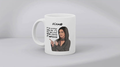Friends Quote Mugs - Optional Black or Purple Handle, Coaster and Card