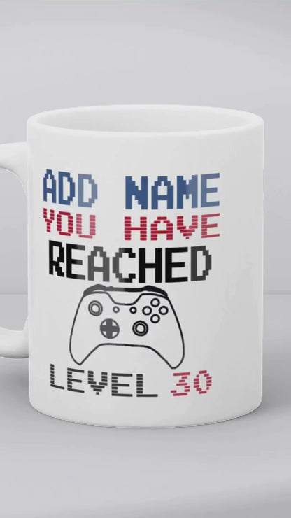 Personalised Birthday Gamer Gift - You Have Reached Level