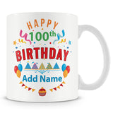 100th Birthday Mug - Birthday Party Design