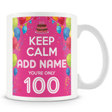 100th Birthday Mug - Keep Calm