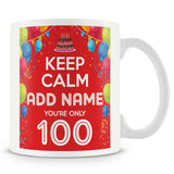 100th Birthday Mug - Keep Calm