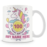 100th Birthday Unicorn Mug
