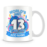 13th World's Best Birthday Mug