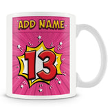 13th Birthday Comic Mug