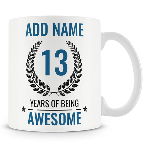 13th Birthday Awesome Design Mug