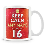 16th Birthday Keep Calm Mug