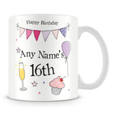 16th Birthday Party Personalised Mug