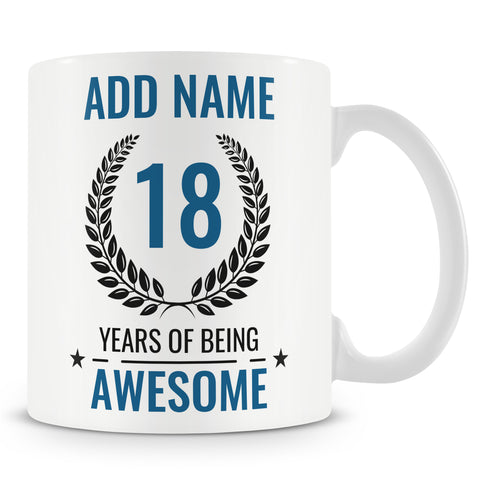 18th Birthday Awesome Design Mug