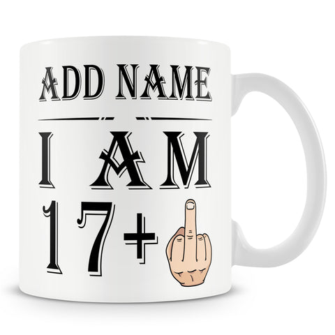 18th Birthday Middle Finger Mug