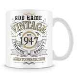 Vintage 1947 Aged to Perfection Mug