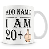 21st Birthday Middle Finger Mug