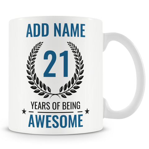 21st Birthday Awesome Design Mug