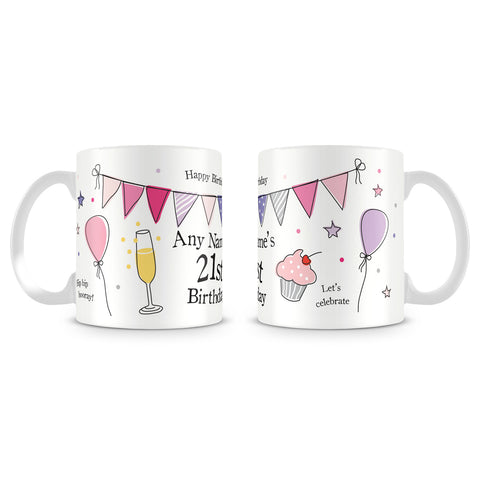 21st Birthday Party Personalised Mug