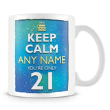 21st Birthday Keep Calm Mug