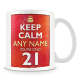 21st Birthday Keep Calm Mug