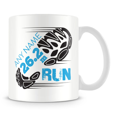 Marathon Mug - Running Personalised Cup Gift for Runners of 26.2m Race