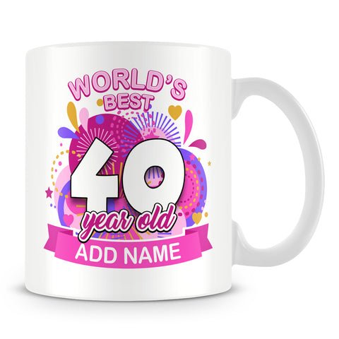 40th World's Best Birthday Mug