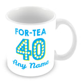 40th Birthday Tea Personalised Mug