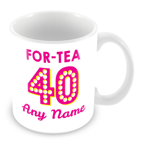 40th Birthday Tea Personalised Mug