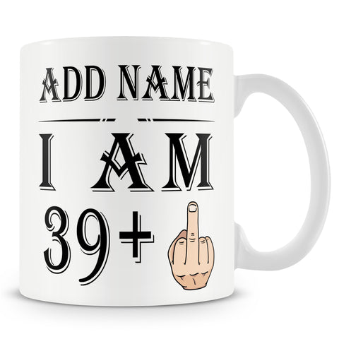 40th Birthday Middle Finger Mug