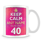 40th Birthday Keep Calm Mug