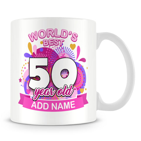 50th World's Best Birthday Mug