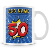 50th Birthday Comic Mug