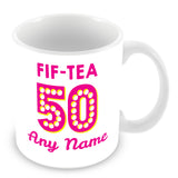 50th Birthday Tea Personalised Mug