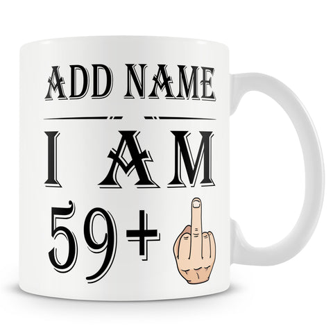 60th Birthday Middle Finger Mug