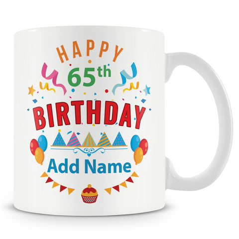 65th Birthday Mug - Birthday Party Design