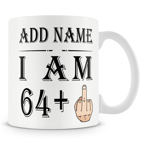 65th Birthday Middle Finger Mug