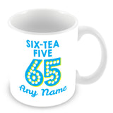 65th Birthday Tea Personalised Mug