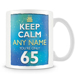 65th Birthday Keep Calm Mug