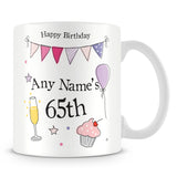 65th Birthday Party Personalised Mug