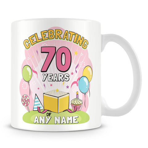 70th Birthday Celebration Mug