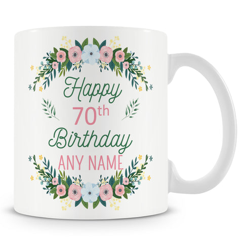 Flowers Birthday Mug
