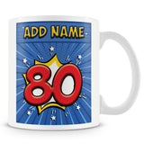 80th Birthday Comic Mug
