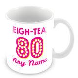 80th Birthday Tea Personalised Mug