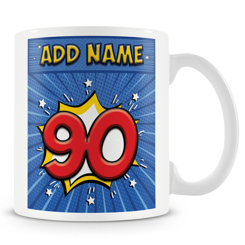 90th Birthday Comic Mug