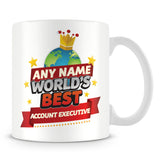 Account Executive Mug - World's Best Personalised Gift  - Red