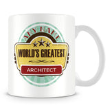 Worlds Greatest Architect Personalised Mug