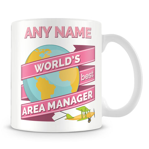 Area Manager Worlds Best Banner Mug