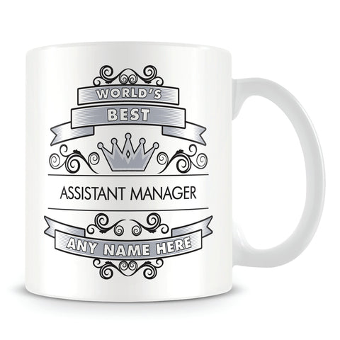 Assistant Manager Mug - Worlds Best Shield