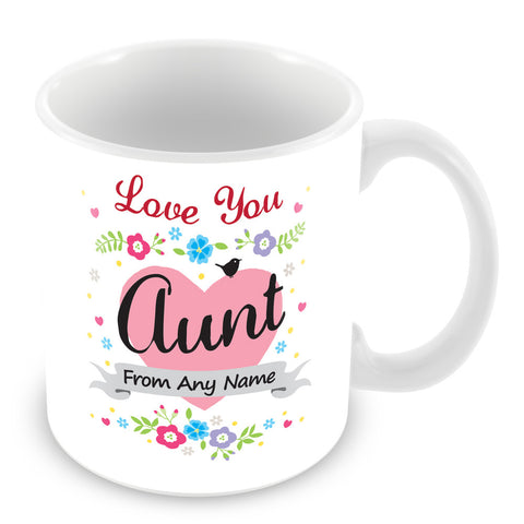 Aunt Mug - Love You Aunt Personalised Gift