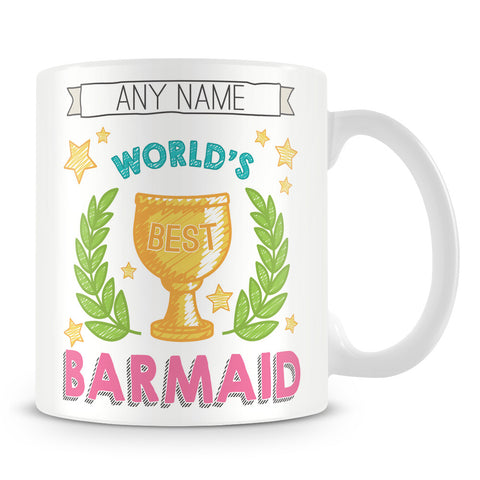 Worlds Best Barmaid Award Mug