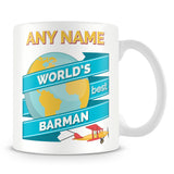 Barman Worlds Best Banner Mug