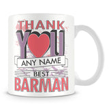 Barman Thank You Mug